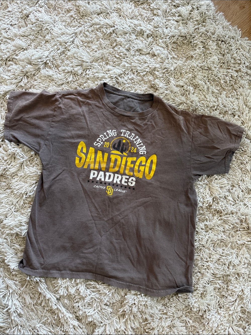 San Diego Padres Brown Gold Graphic Tee Spring Training MLB XS